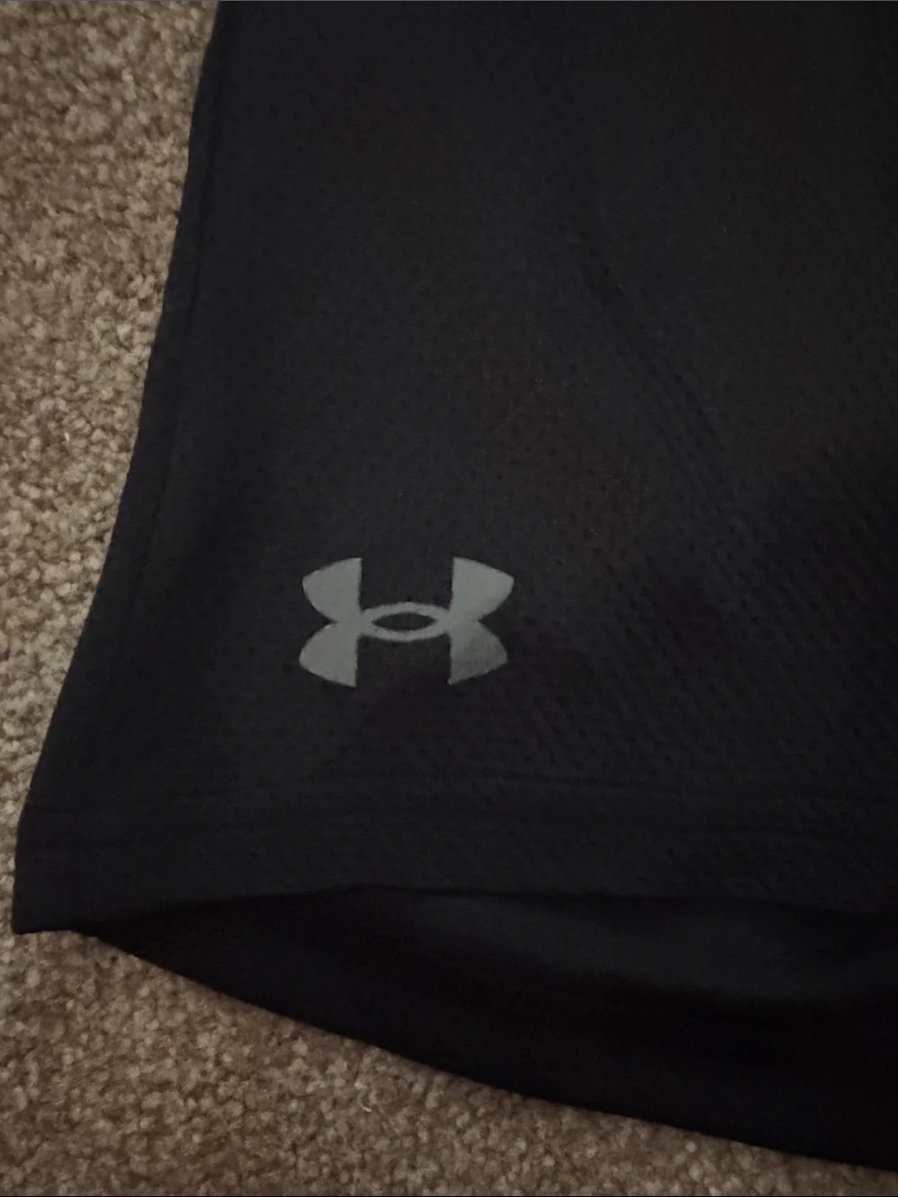 Under Armour Black Men's Lacrosse Performance Shorts with Gray Drawcord